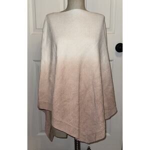 Barefoot Dreams CozyChic Ultra Lite Breeze Poncho Ombre Dusty Rose One Size PLUS
